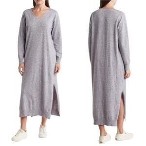 Stitchdrop Lake Geneva Long Sleeve Sweater Dress Gray Size XS NWOT $140 MSRP